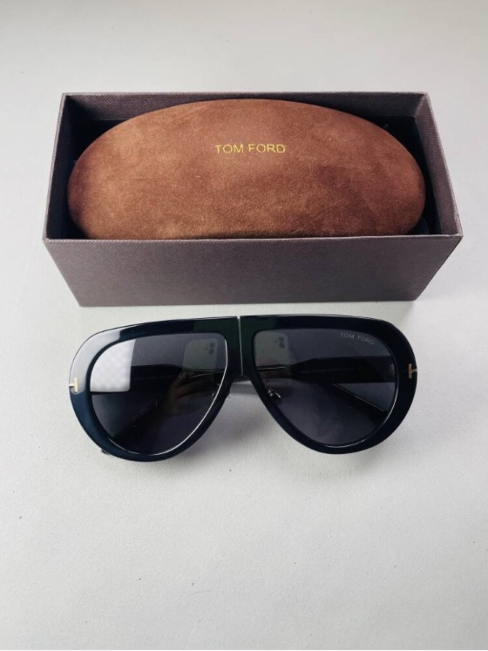 Tom Ford Tortoiseshell Black Frame Sunglasses